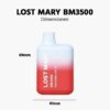 Lost Mary BM3500 | Watermelon ICE (frosted watermelon) - Image 2