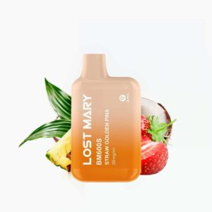 LOST MARY BM600s | Straw Golden Pina (Strawberries Pineapple Coconut)